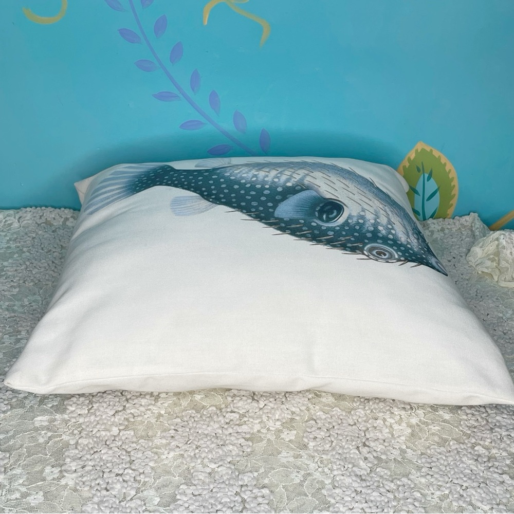 Blue Fish Decorative Pillow - Picture 3 of 8